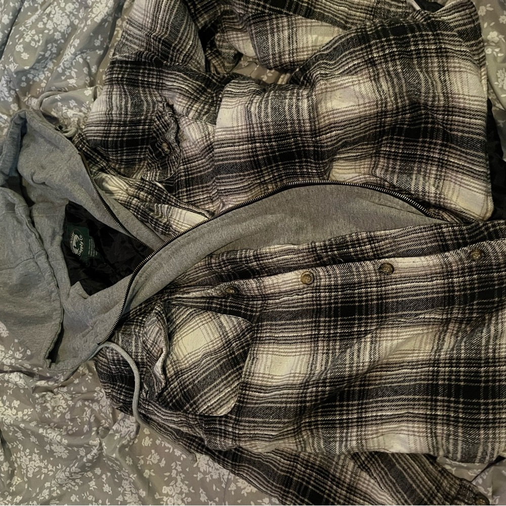 Plaid Hooded Jacket for Men